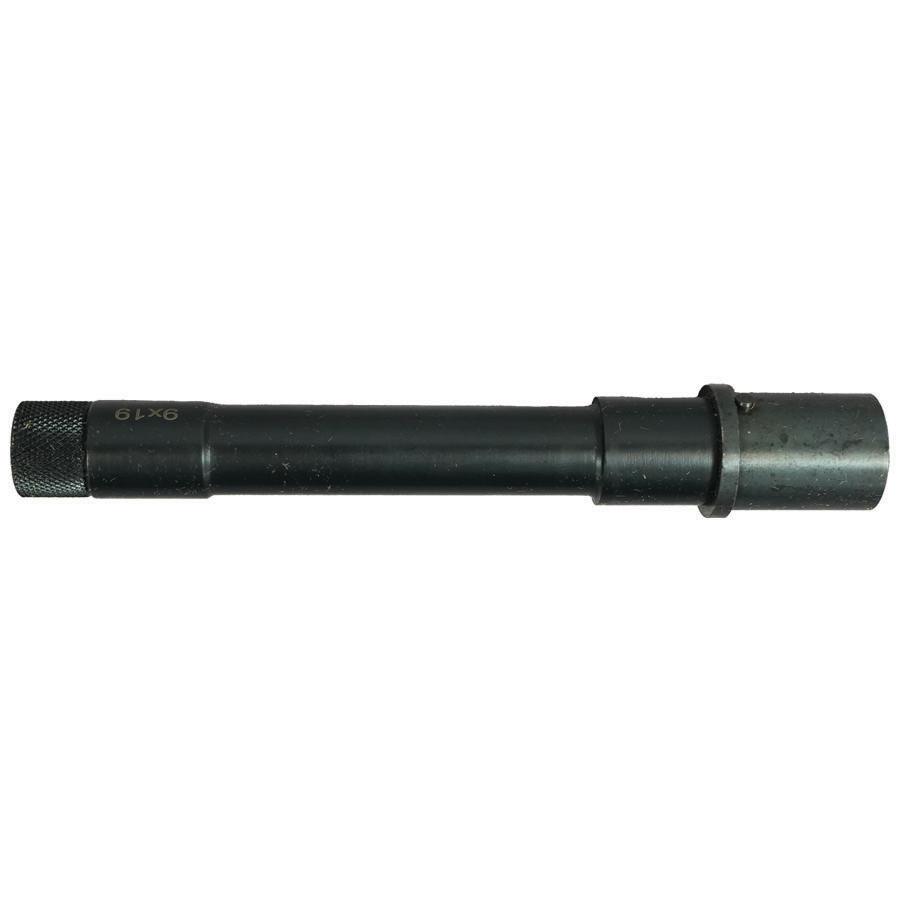 Dark Mountain Stowaway Handgun 9mm Luger Single Shot 5" 1/2x28 Threaded Barrel Black with Brace Adapter Picture of Dark Mountain Arms LLC STOWAWAY 9mm single shot pistol-5" threaded barrel with brace adapter