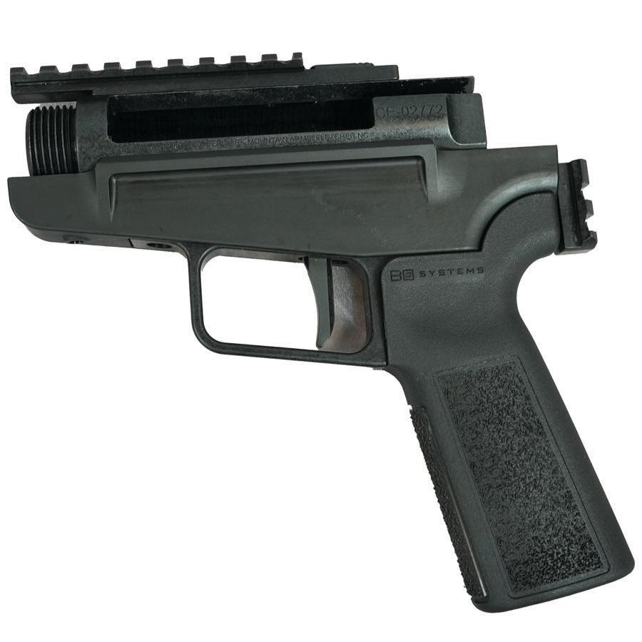 Dark Mountain Stowaway Handgun 9mm Luger Single Shot 5" 1/2x28 Threaded Barrel Black with Brace Adapter Picture of Dark Mountain Arms LLC STOWAWAY 9mm single shot pistol-5" threaded barrel with brace adapter