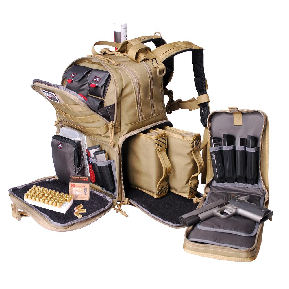 G-Outdoors GPS Tactical Range Backpack Holds 3 Handguns Tan Picture of G-Outdoors Inc. GPS Tactical Range Backpack Holds 3 Handguns Tan