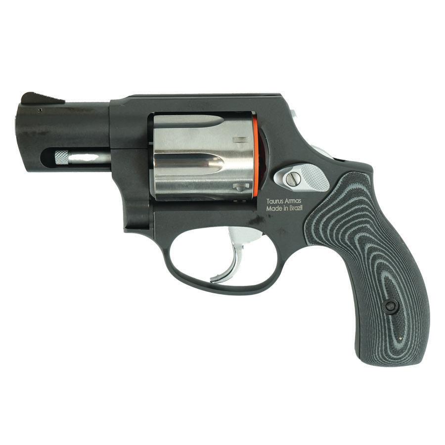 Taurus 856 Concealed Hammer Handgun .38 Spl 6rd Capacity 2" Barrel Matte Black Finish/Stainless Cylinder Grey VZ Grips Picture of Taurus International Inc. TAURUS 856 38SPL BK/SS CH 2'' 6RDS VZ GREY S.G