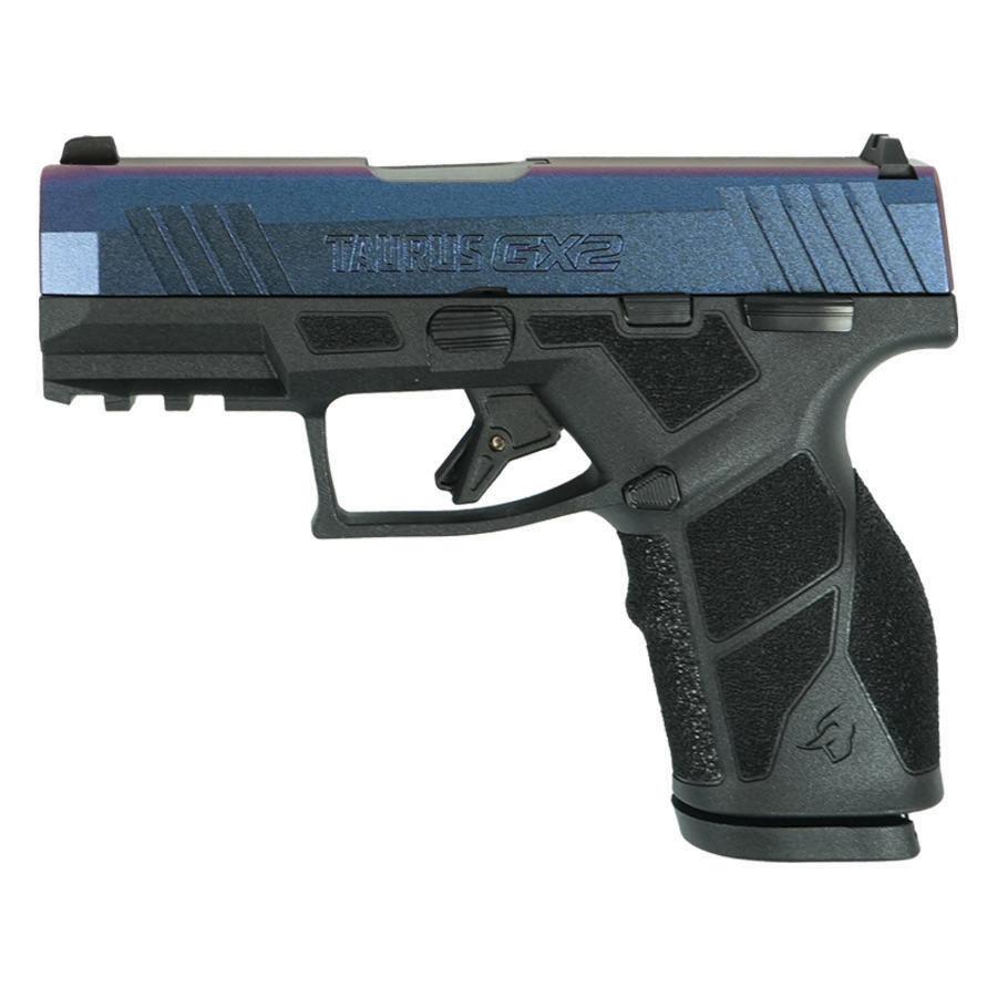Taurus GX2 "Mongoose Purple" Handgun 9mm Luger 13rd Magazines (2) 3.38" Barrel Black Frame/Custom Slide Picture of Taurus International Inc. TAURUS GX2 9MM 3.38'' 2x13 RDS Mongoose Purple