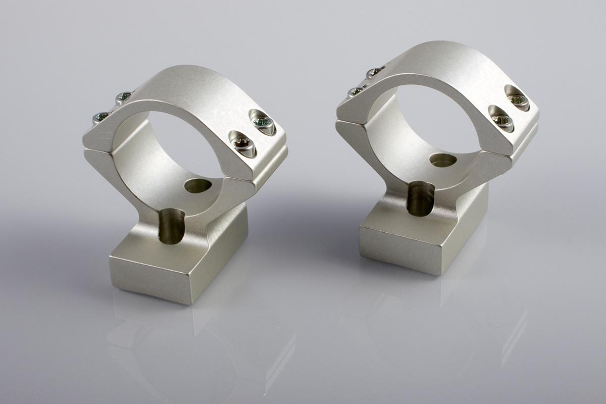 Talley Lightweight Alloy Mount Combo - Silver 1" - High Kimber 8400