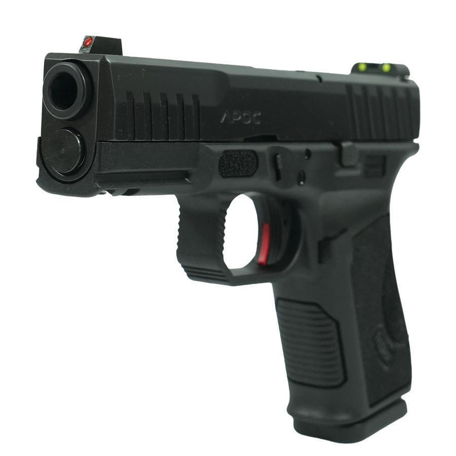 Tristar APOC Handgun 9mm Luger 15rd Magazine(2) 4" Barrel Fiber Optic Sights Black Picture of TriStar Arms Inc. APOC - 9mm 15rd BLK 4.02''