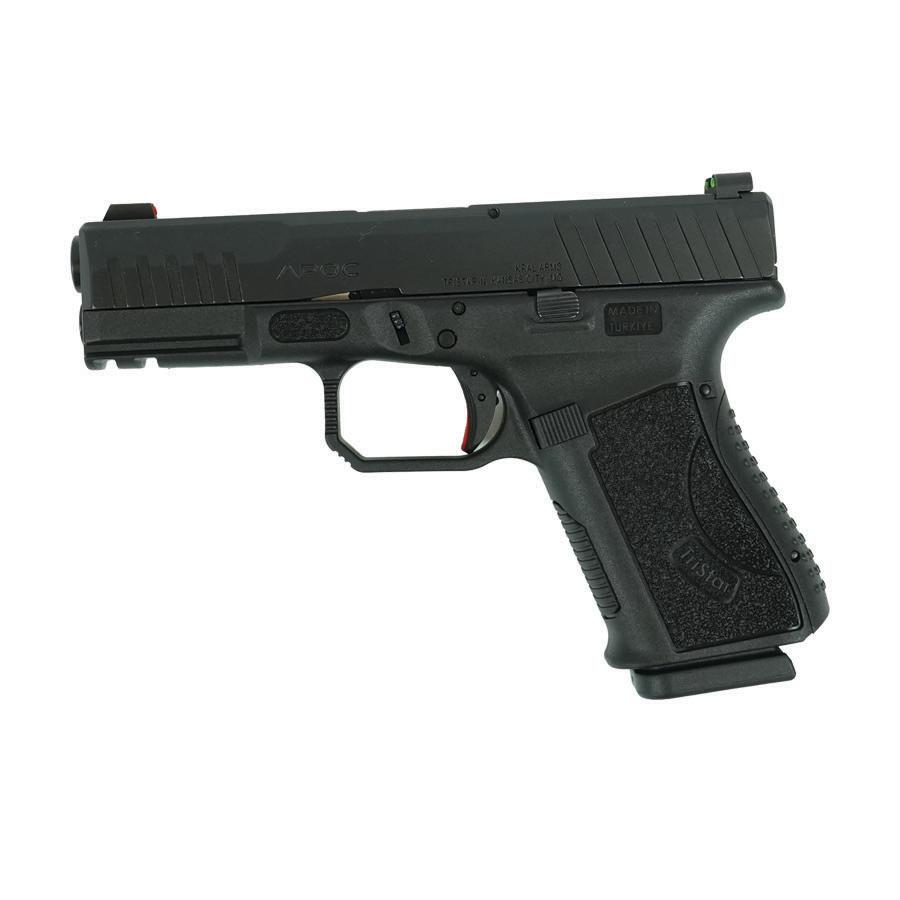 Tristar APOC Handgun 9mm Luger 15rd Magazine(2) 4" Barrel Fiber Optic Sights Black Picture of TriStar Arms Inc. APOC - 9mm 15rd BLK 4.02''