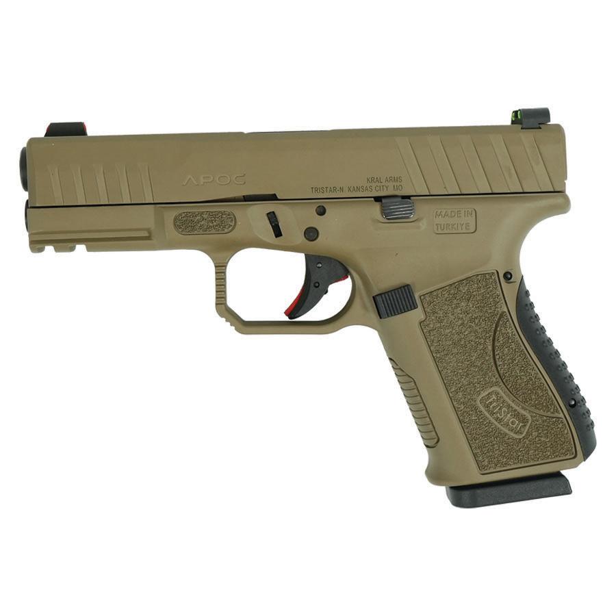 Tristar APOC Handgun 9mm Luger 15rd Magazine(2) 4" Barrel Fiber Optic Sights FDE Picture of TriStar Arms Inc. APOC - 9mm 15rd FDE 4.02''