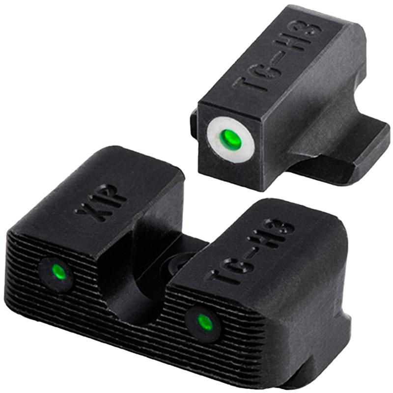 Truglo Tritium Pro Night Sights for Ruger SR9 SR9C SR40 SR40C SR45 - White Outline Front/Rear Green Picture of TRUGLO Tritium Pro Night Sight for Ruger SR9 SR9C SR40 SR40C SR45