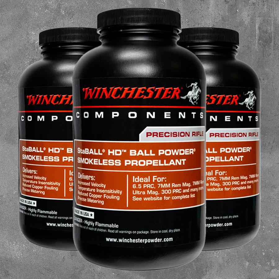 Winchester Powder Staball HD 750cc 1 lb Picture of Winchester Powder Winchester Powder Staball HD 1 750 cc