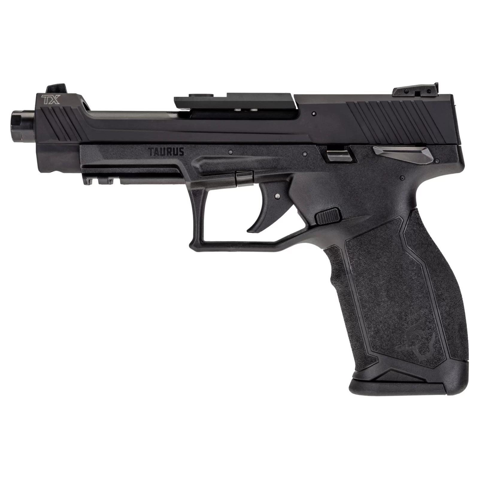 TaurusTX 22 Competition Hard Anodized Black 22 LR Black Polymer Frame 16rd 5.25" Barrel Picture of Taurus International Inc. TX22 COMPETITION 22LR 5.4'' BK/BK 3x16