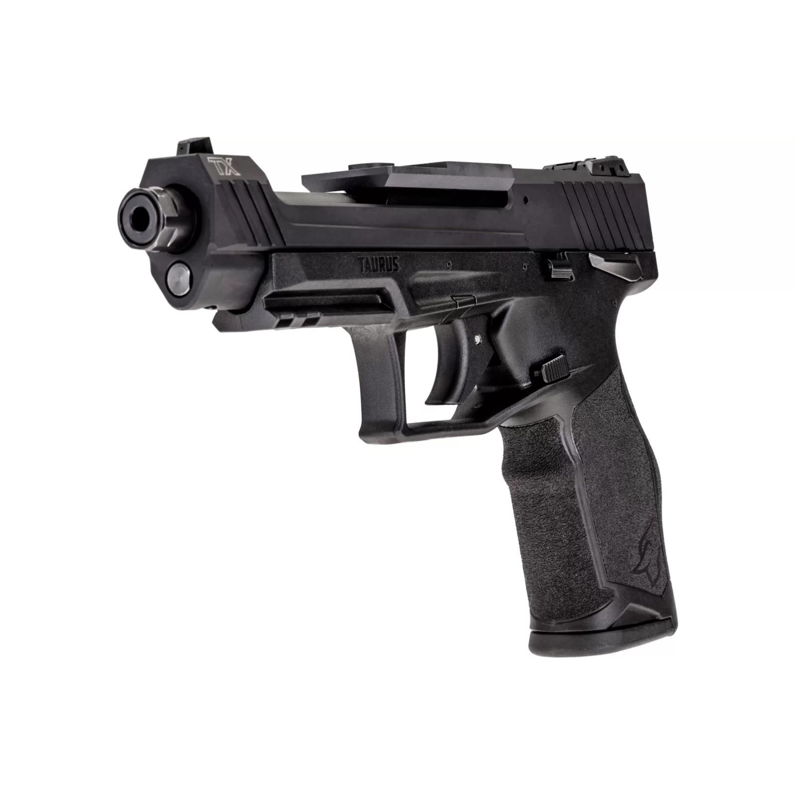 TaurusTX 22 Competition Hard Anodized Black 22 LR Black Polymer Frame 16rd 5.25" Barrel Picture of Taurus International Inc. TX22 COMPETITION 22LR 5.4'' BK/BK 3x16