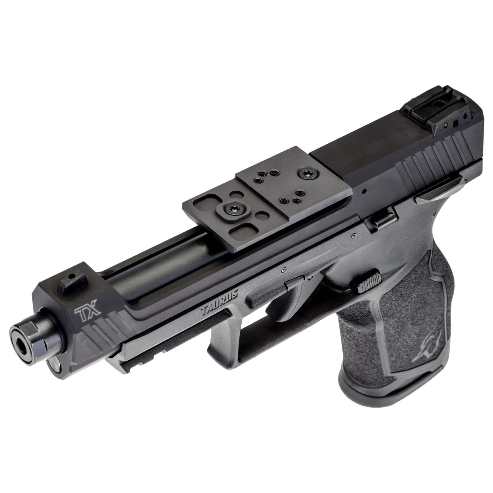 TaurusTX 22 Competition Hard Anodized Black 22 LR Black Polymer Frame 16rd 5.25" Barrel Picture of Taurus International Inc. TX22 COMPETITION 22LR 5.4'' BK/BK 3x16