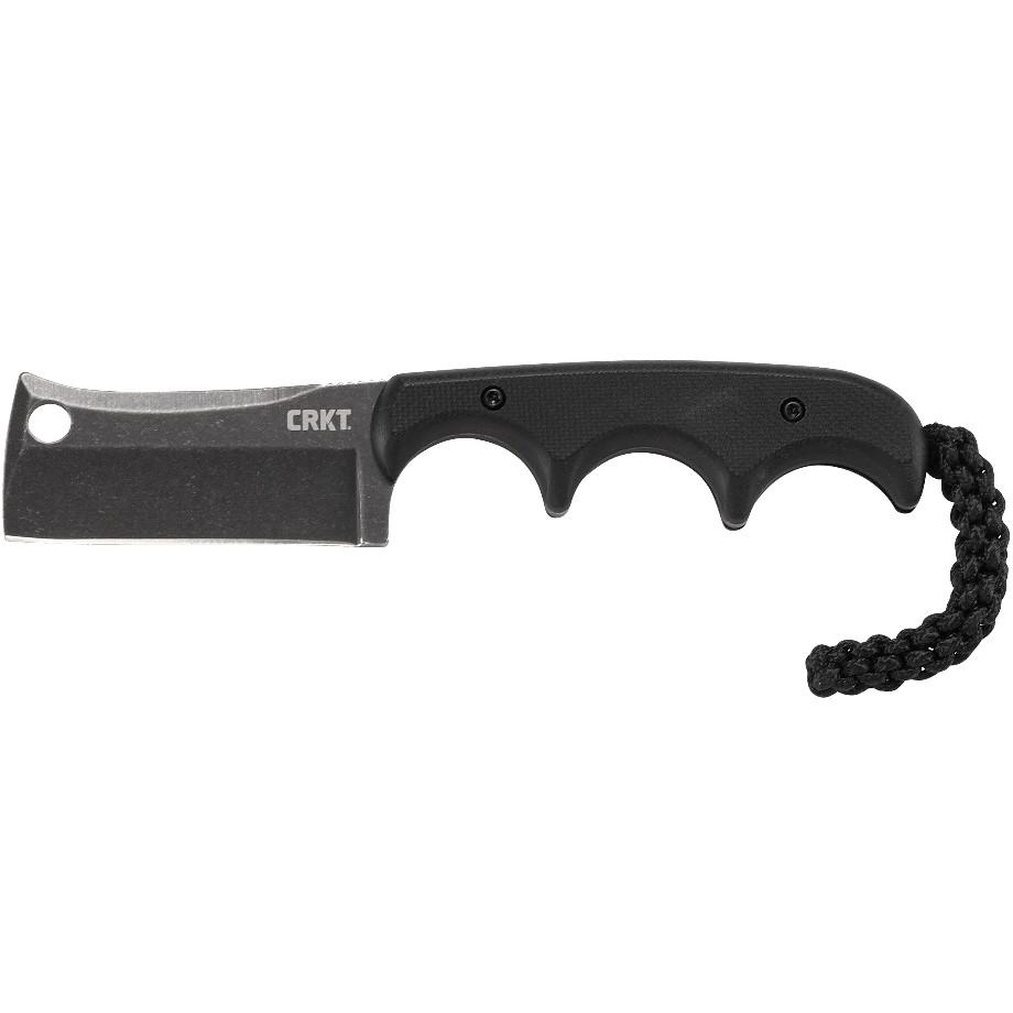 CRKT Minimalist Cleaver Blackout Fixed Knife 2 1/8" Blade Black Picture of Columbia River Knife & Tool MINIMALIST CLEAVER BLACKOUT