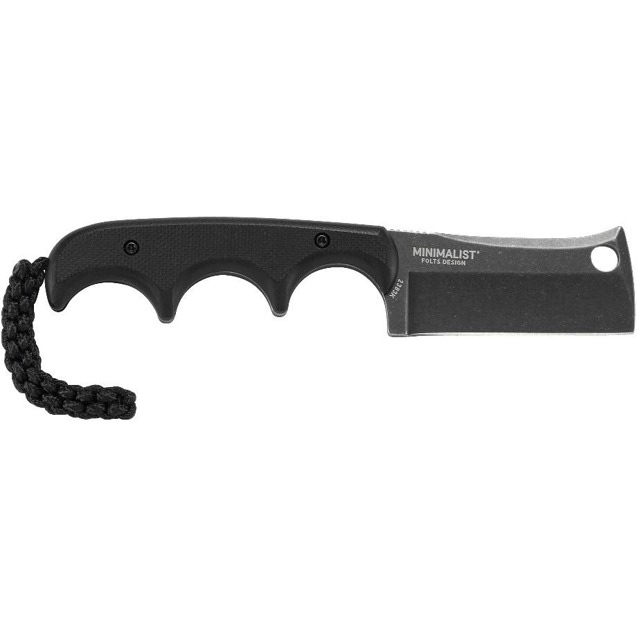 CRKT Minimalist Cleaver Blackout Fixed Knife 2 1/8" Blade Black Picture of Columbia River Knife & Tool MINIMALIST CLEAVER BLACKOUT