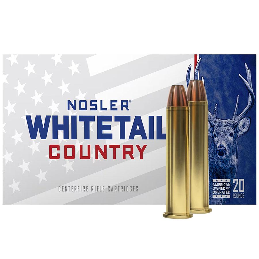 Nosler Whitetail Country Rifle Ammunition 45-70 Govt 300gr LFN 1950 fps 20/ct Picture of Nosler Bullets Inc. Nosler WCA-45-70 Govt 300g SW (20ct) Ammo