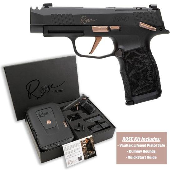 Sig Sauer P365-XL Rose Comp CA Approved Handgun 9mm Luger 10rd Magazines(2) 3.1" Barrel Manual Safety Picture of Sig Sauer P365 9MM 3.1IN ROSE BLK STRIKER X-RAY 3 POLY GRIP (2) 10RD STEEL CA COMPL