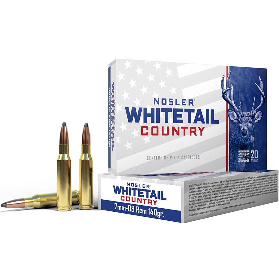 Nosler Whitetail Country Rifle Ammunition 6.5  Creedmoor 140gr SP 2650 fps 20/ct Picture of Nosler Bullets Inc. Nosler WCA-6.5mm Creedmoor 140g SB SP (20ct) Ammo