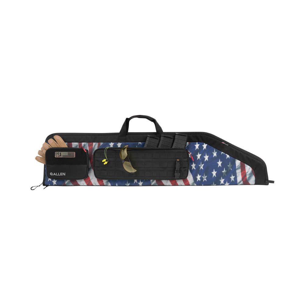 Allen Victory Series Soft Tactical Rifle Case 46" Flag Black Picture of The Allen Company Inc. ALLEN Victory Series 46 inch Tactical Taper Rifle Case Black