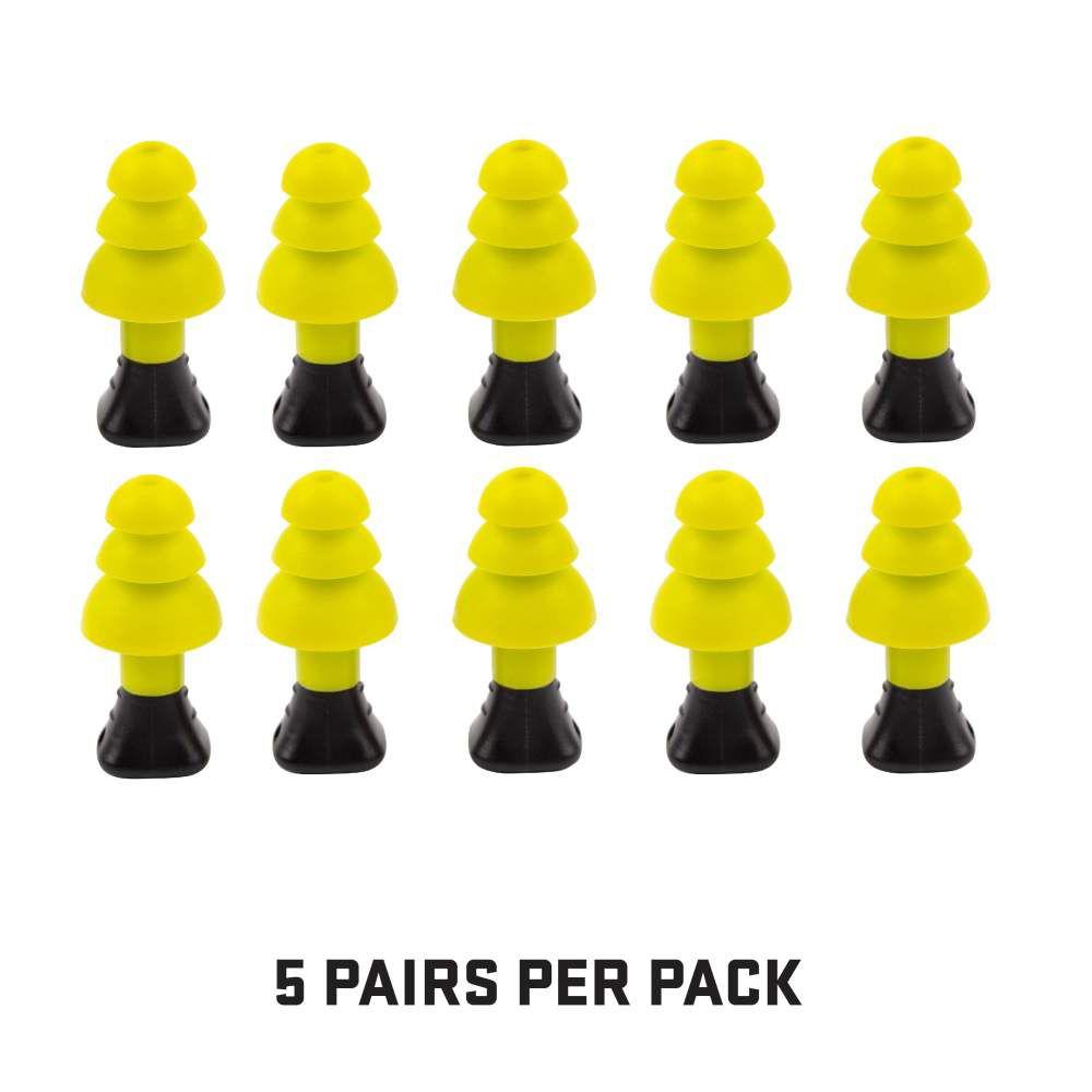 Allen ULTRX Silicone Ear Plugs 26dB Yellow 5 Pairs Picture of The Allen Company Inc. ULTRX Silicone Ear Plugs - 5 Pairs - Yellow