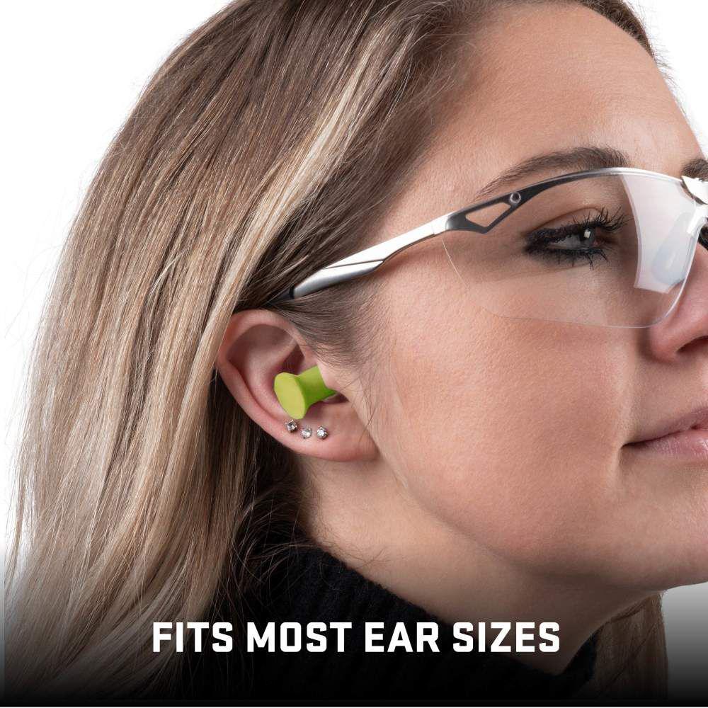 Allen ULTRX Tapered Foam Ear Plugs 32dB Lime 6 Pairs Picture of The Allen Company Inc. ULTRX Tapered Foam Ear Plugs - 6 Pairs - Lime