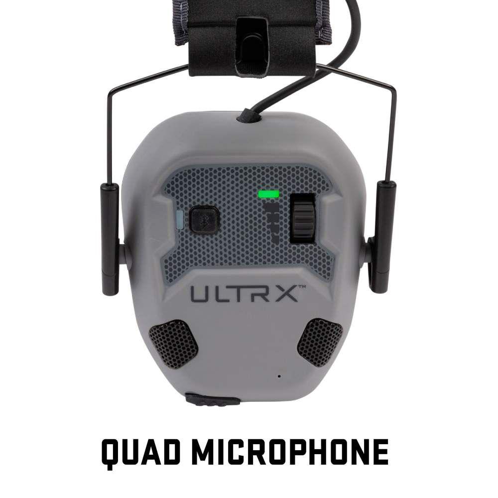 Allen ULTRX Bionic Fuse Bluetooth Electronic Ear Muffs 22dB Cement Grey Picture of The Allen Company Inc. UltrX Bionic Fuse Bluetooth Electronic Earmuff - Cement Gray