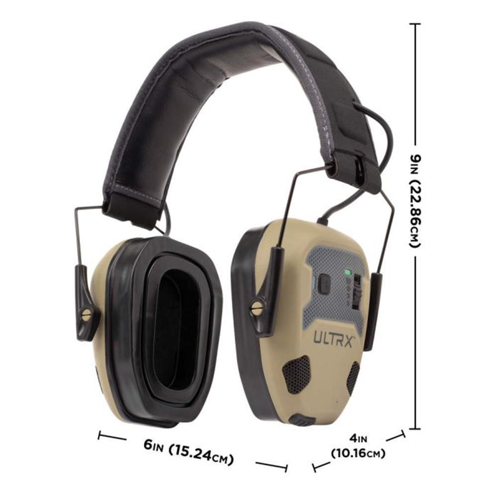 Allen ULTRX Bionic Fuse Electronic Ear Muffs 22dB FDE Picture of The Allen Company Inc. ULTRX Bionic Fuse Bluetooth Electronic Earmuff - FDE
