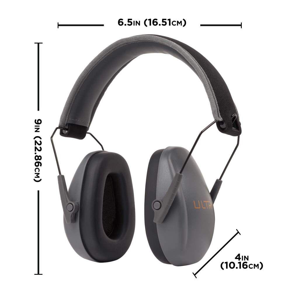 Allen ULTRX Slim Profile Passive Ear Muffs 23dB Grey Picture of The Allen Company Inc. ULTRX Slim Profile Passive Earmuff - Gray