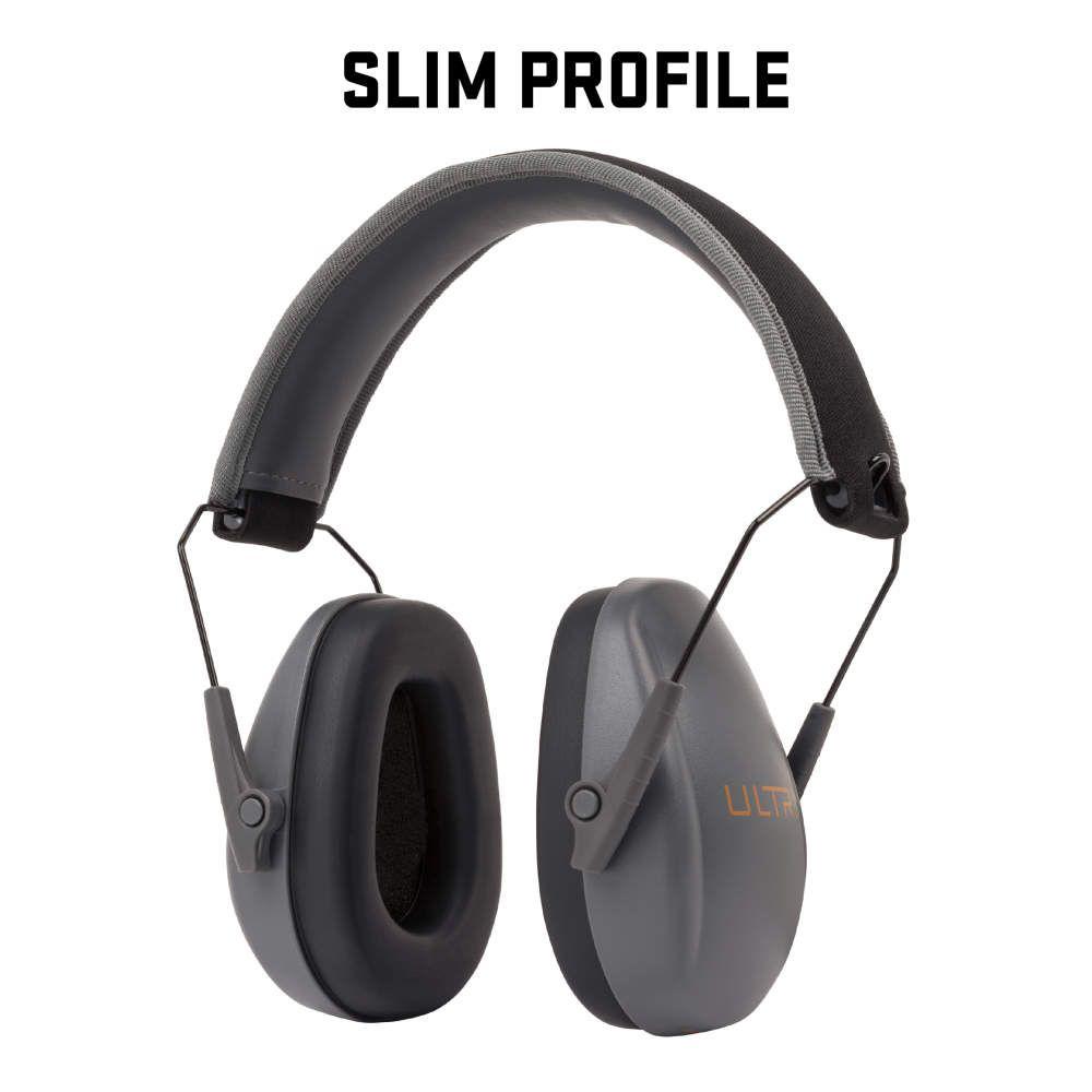 Allen ULTRX Slim Profile Passive Ear Muffs 23dB Grey Picture of The Allen Company Inc. ULTRX Slim Profile Passive Earmuff - Gray