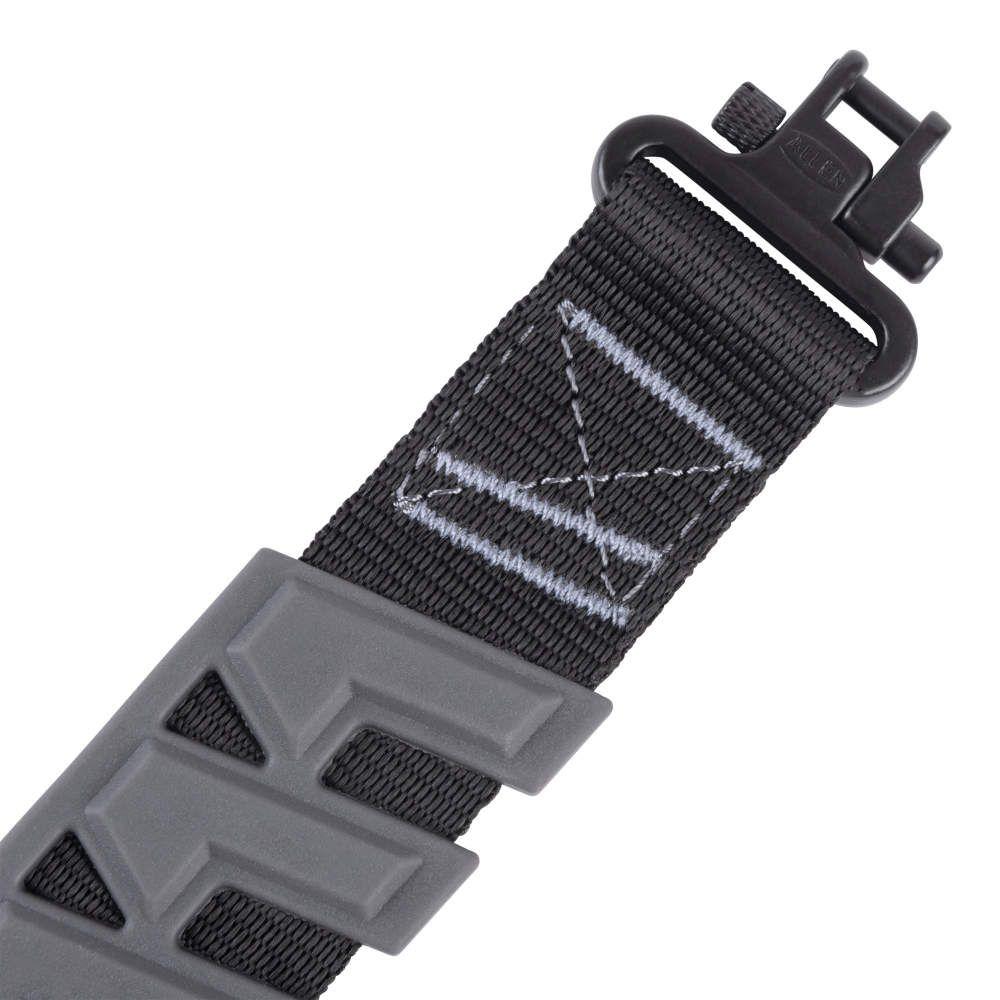 Allen Trak Traction Web Rifle Sling 36" Black Grey Picture of The Allen Company Inc. ALLEN TRAK SLING W SWIVELS BLACK/ GRAY