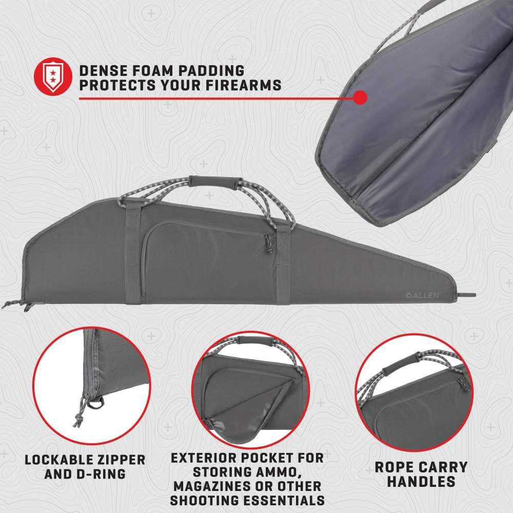 Allen Rollins Rifle Case 46" Grey Picture of The Allen Company Inc. Allen Rollins Case - 46 Inch - Gray