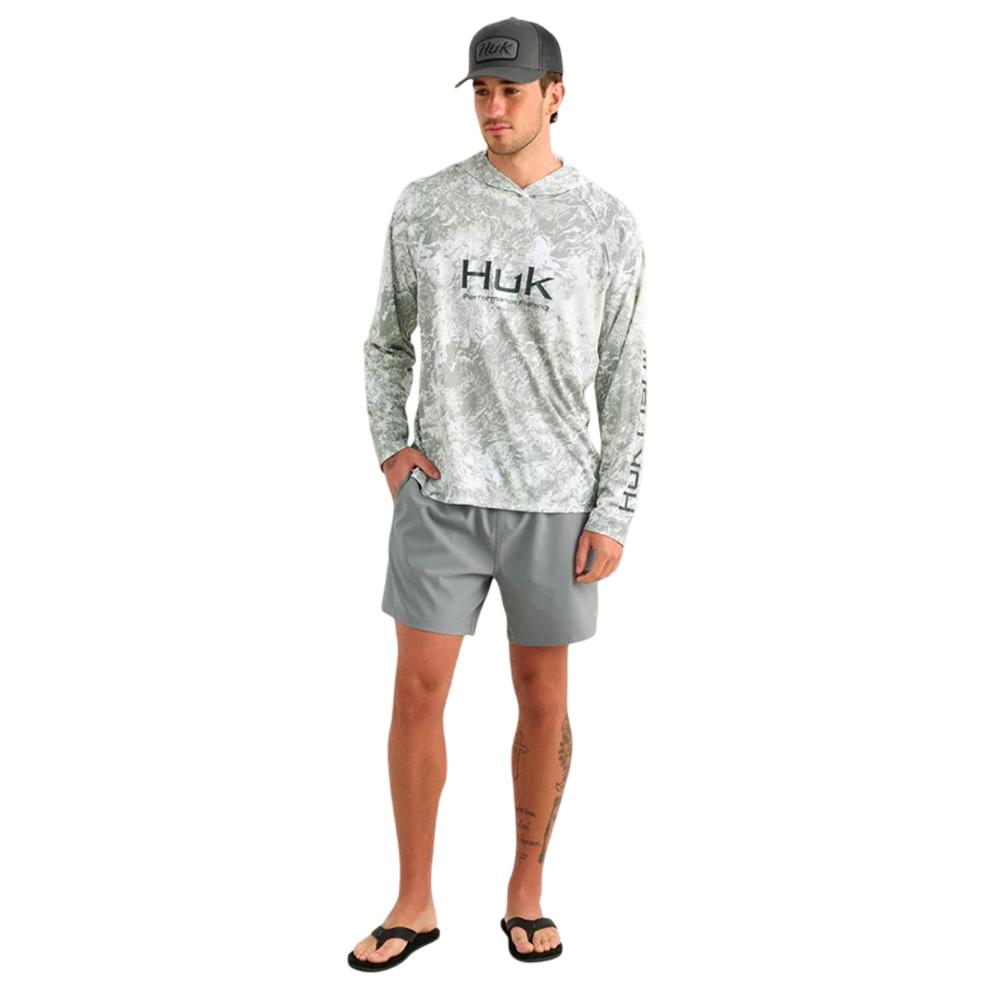 Huk Mossy Oak Pursuit Performance Hoodie MO Seagrass L Picture of Marolina DBA HUK PURSUIT MOSSY OAK PRINTED HOODIE SEAGRASS SIZE L