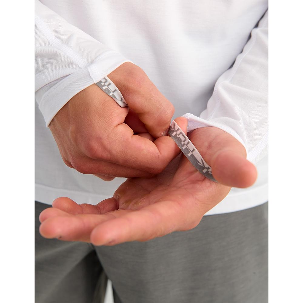 Huk Drift Long Sleeve Hoodie White M Picture of Marolina DBA HUK DRIFT HOODIE WHITE SIZE M