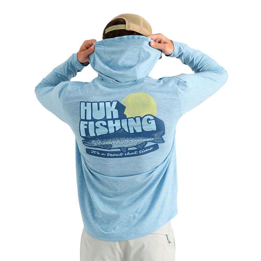 Huk Drift Long Sleeve Hoodie Shipyard Heather XL Picture of Marolina DBA HUK DRIFT HOODIE SHIPYARD HTHR SIZE XL