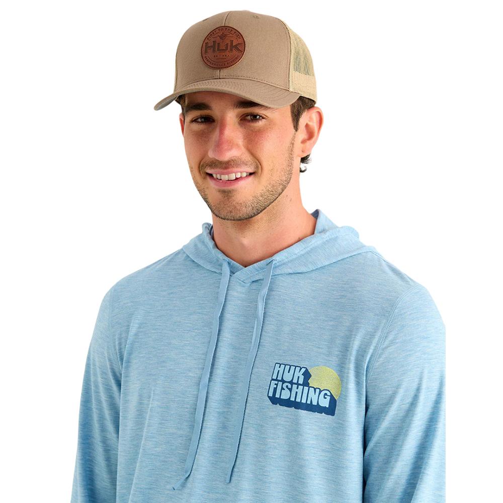 Huk Drift Long Sleeve Hoodie Shipyard Heather S Picture of Marolina DBA HUK DRIFT HOODIE SHIPYARD HTHR SIZE S