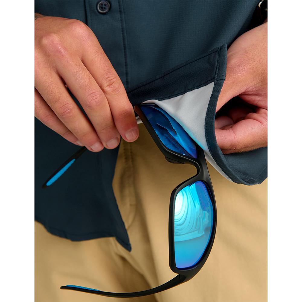 Huk Tide Point Short Sleeve Button Down Shirt Sea Storm L Picture of Marolina DBA HUK TIDEPOINT SS SHIRT SEA STORM SIZE L