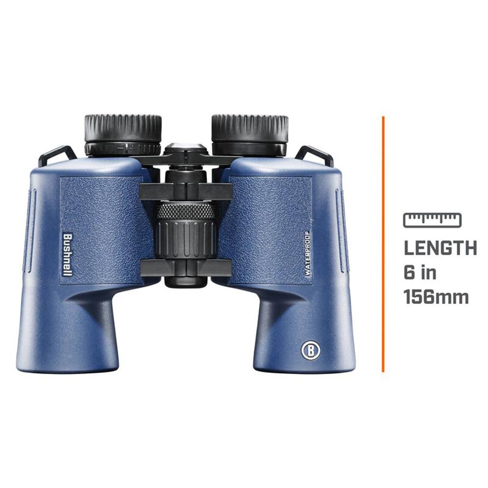 Bushnell H2O Binoculars 10x42 Blue Picture of Bushnell BUSHNELL 10x42mm Dark Blue Porro WP/FP Twist Up Eyecups 6L