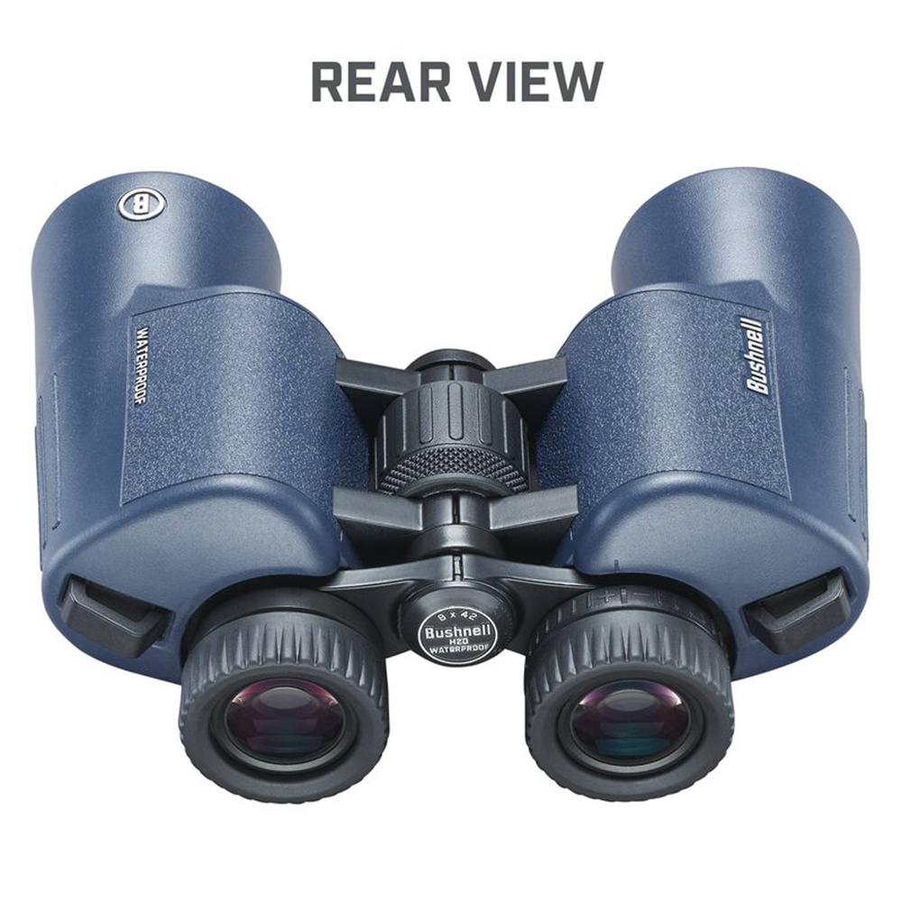 Bushnell H2O Binoculars 10x42 Blue Picture of Bushnell BUSHNELL 10x42mm Dark Blue Porro WP/FP Twist Up Eyecups 6L