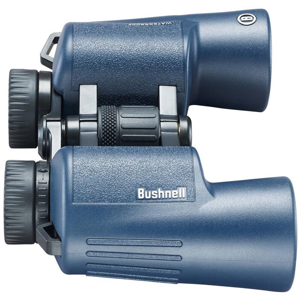 Bushnell H2O Binoculars 10x42 Blue Picture of Bushnell BUSHNELL 10x42mm Dark Blue Porro WP/FP Twist Up Eyecups 6L