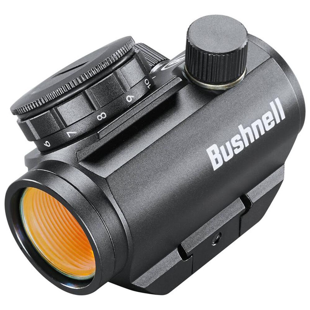 Bushnell Trophy TRS-25  Red Dot Sight 1x25mm 3 MOA Red Dot Reticle Picture of Bushnell 1X25 TRS-25 3 MOA RED DOT CR2032 BATTERY BOX