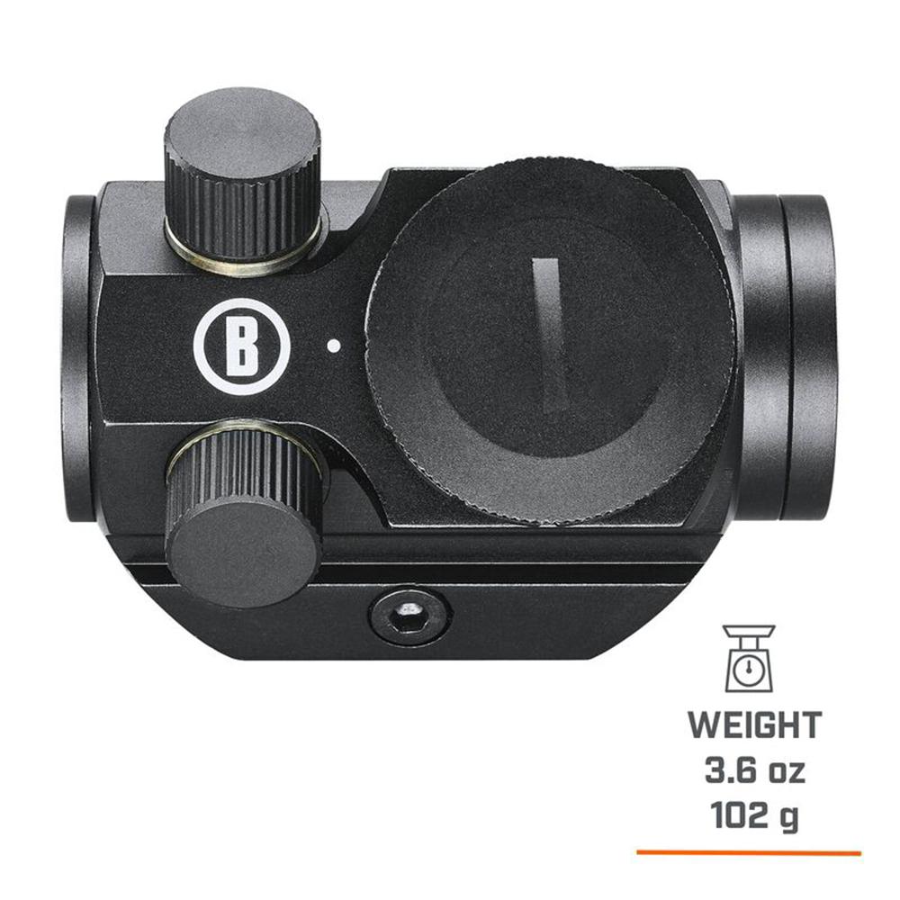 Bushnell Trophy TRS-25  Red Dot Sight 1x25mm 3 MOA Red Dot Reticle Picture of Bushnell 1X25 TRS-25 3 MOA RED DOT CR2032 BATTERY BOX