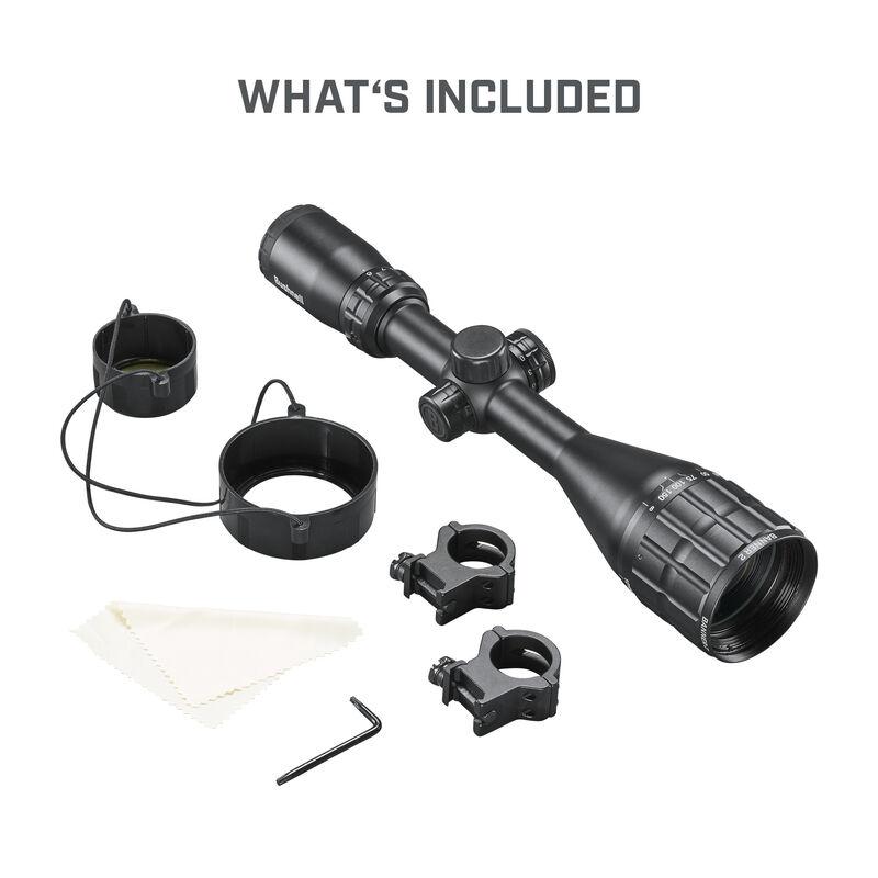 Bushnell Banner-2 Rifle Scope 3-9x40 1" SFP DOA Quick Ballistic Illum Black with Rings Picture of Bushnell Bushnell 3-9x40 Banner 2 Black Riflescope Illum. CF500 - Red Hang Box