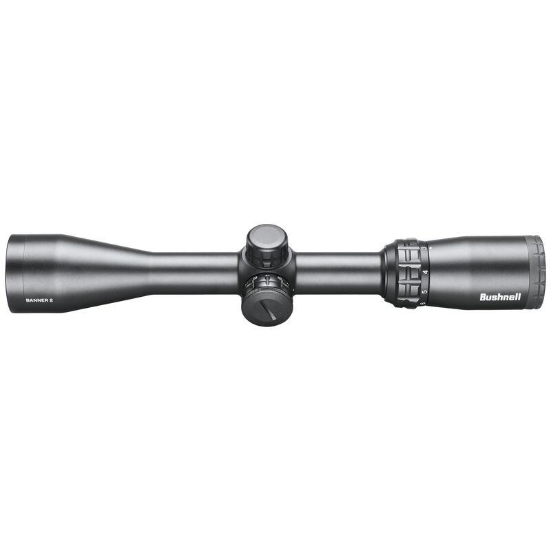 Bushnell Banner-2 Rifle Scope 3-9x40 1" SFP DOA Quick Ballistic Illum Black with Rings Picture of Bushnell Bushnell 3-9x40 Banner 2 Black Riflescope Illum. CF500 - Red Hang Box