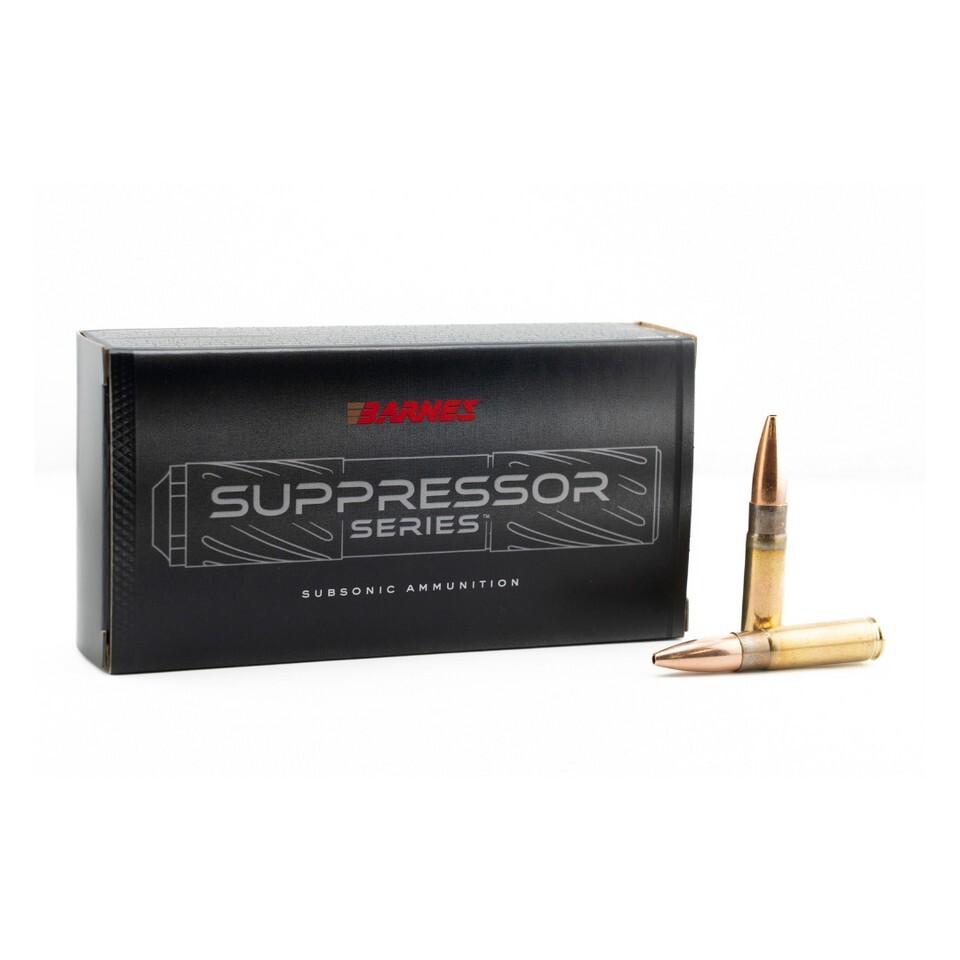 Barnes Suppressor Series Sierra MatchKing Rifle Ammunition .300 Blackout 220gr HP 1060 fps 20/ct Picture of Barnes Bullets Sierra MatchKing 300 AAC Blackout (Subsonic) Ammo 20Rds
