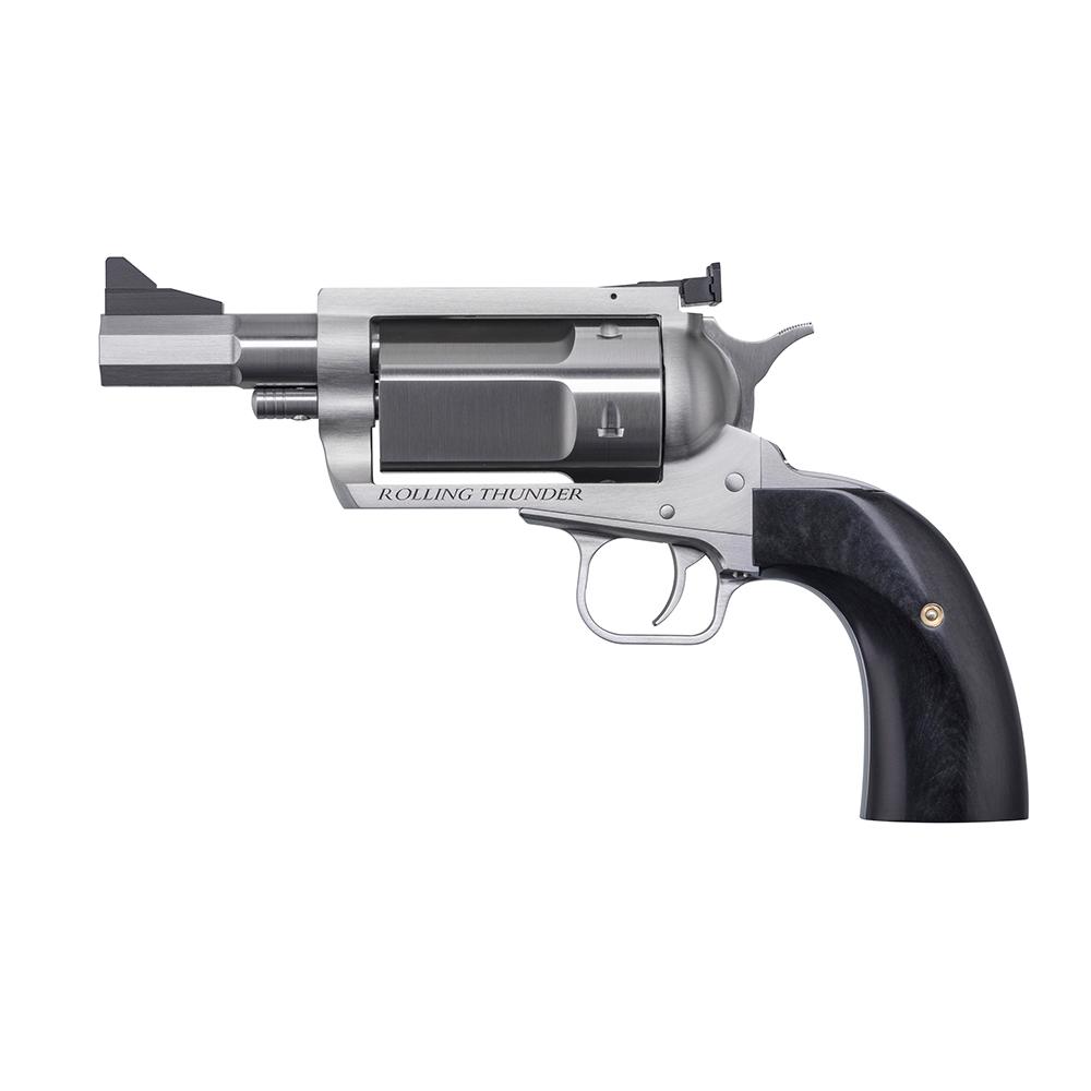 Magnum Research Exclusive BFR Rolling Thunder Handgun .45-70 Gov't 5rd Capacity 3" Barrel Silver with Black Grips Picture of Magnum Research BFR ROLLING THUNDER 45-70 REVOLVER