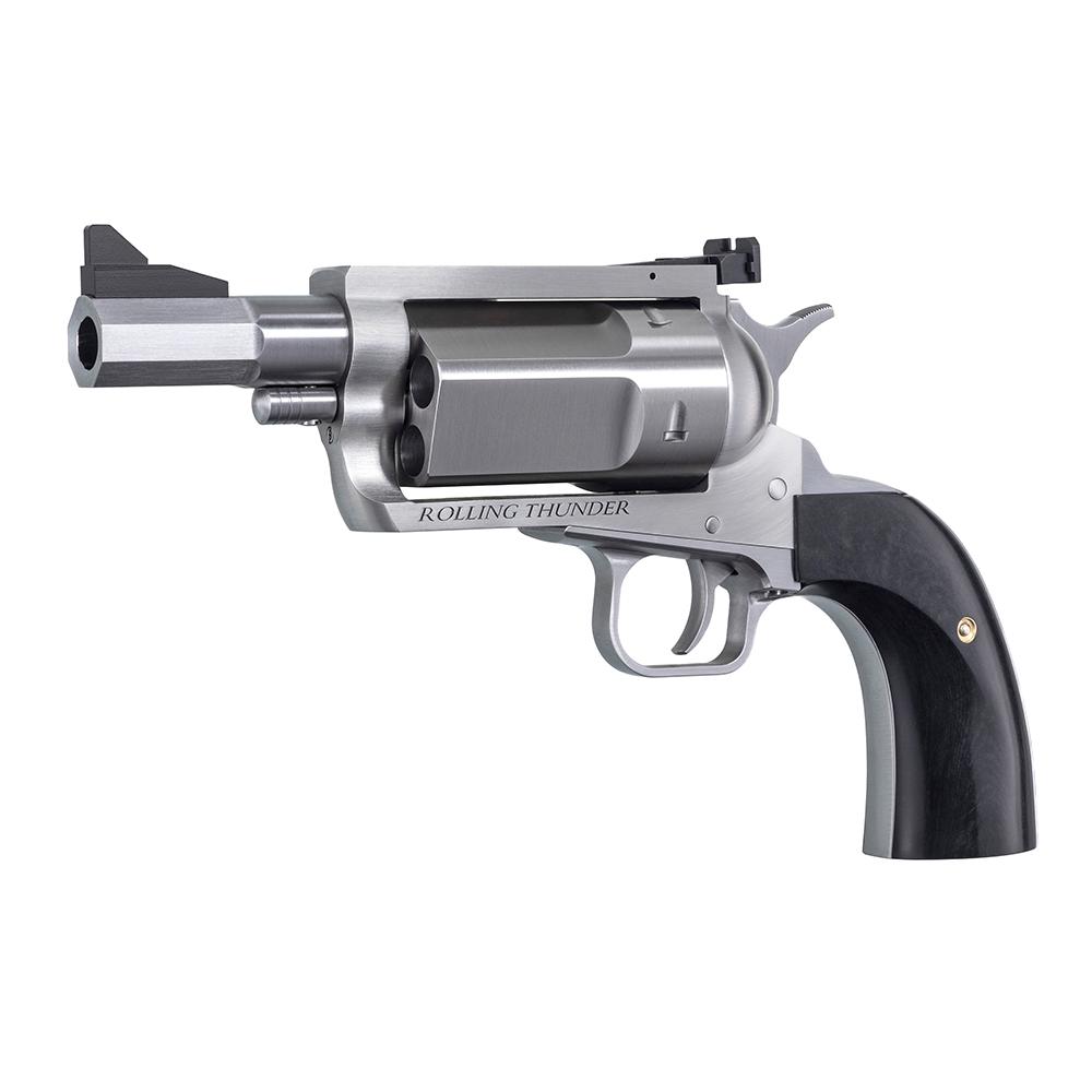 Magnum Research Exclusive BFR Rolling Thunder Handgun .45-70 Gov't 5rd Capacity 3" Barrel Silver with Black Grips Picture of Magnum Research BFR ROLLING THUNDER 45-70 REVOLVER