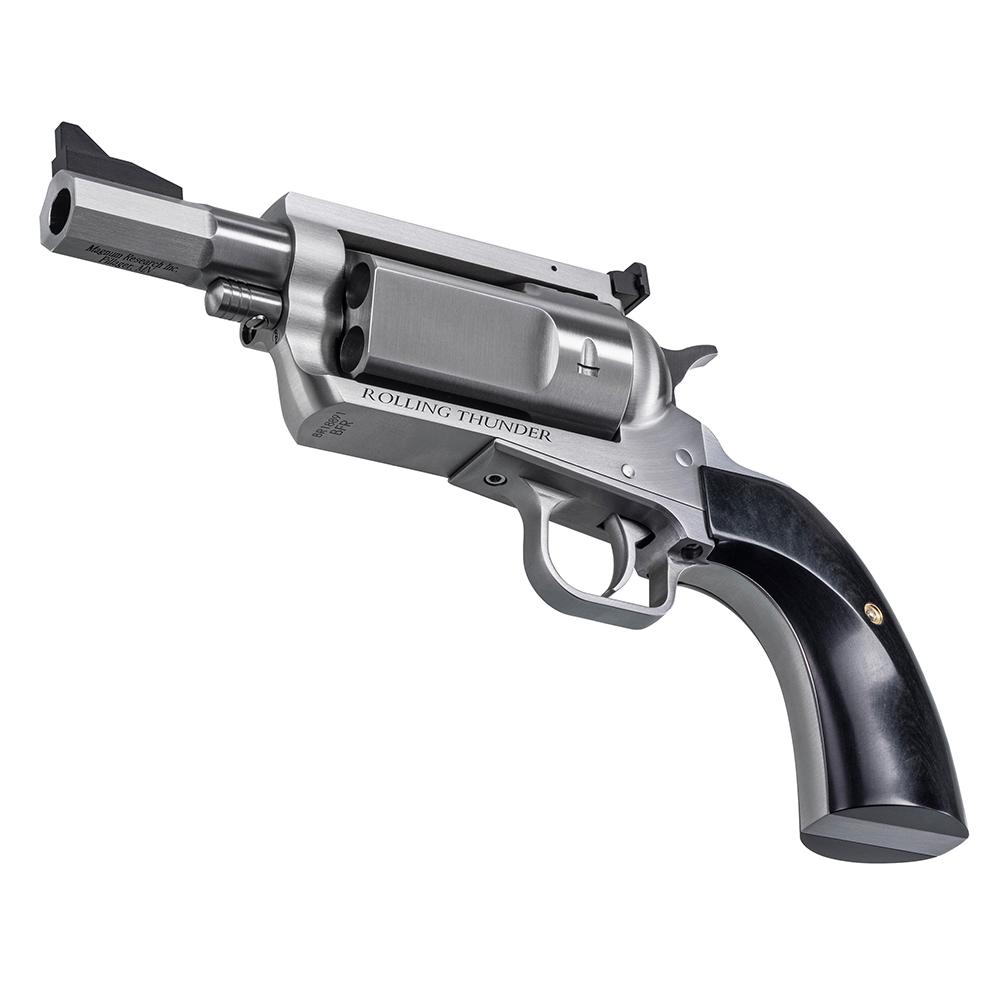 Magnum Research Exclusive BFR Rolling Thunder Handgun .45-70 Gov't 5rd Capacity 3" Barrel Silver with Black Grips Picture of Magnum Research BFR ROLLING THUNDER 45-70 REVOLVER