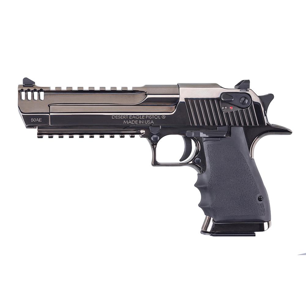 Magnum Research Desert Eagle Series Handgun .50AE 8rd Magazine 6" Barrel Black Nickel Picture of Magnum Research Magnum Research Desert Eagle Black Nickle 50AE 6" Brl Aluminum Frame