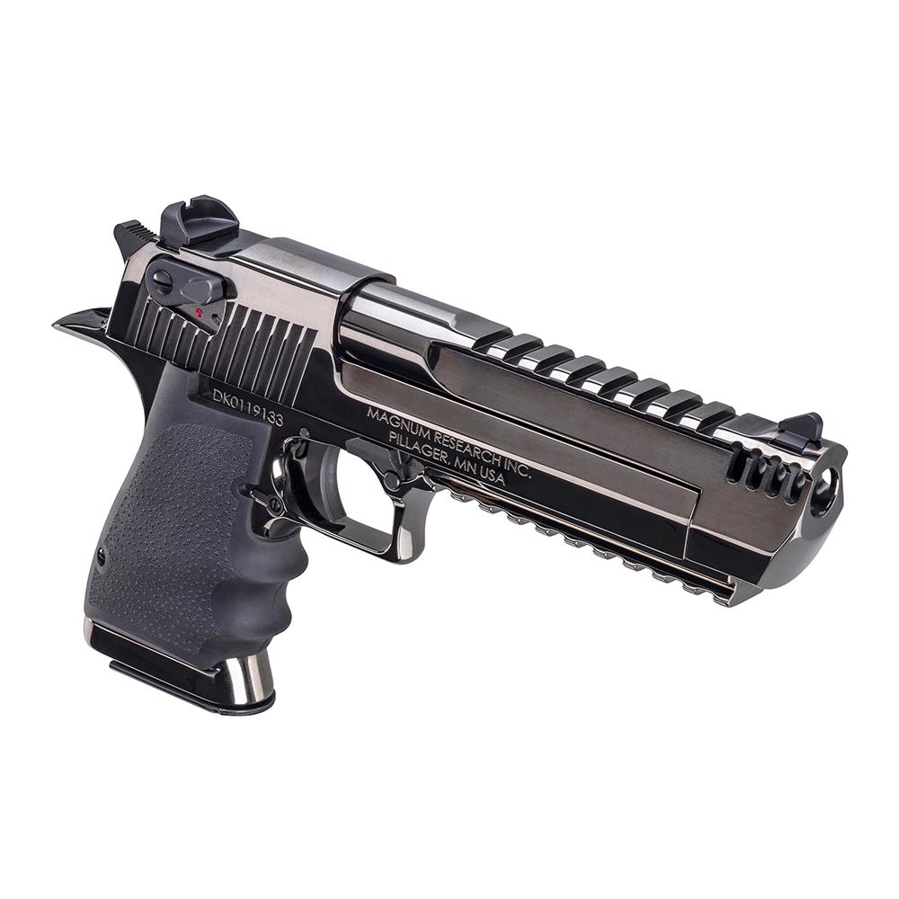 Magnum Research Desert Eagle Series Handgun .50AE 8rd Magazine 6" Barrel Black Nickel Picture of Magnum Research Magnum Research Desert Eagle Black Nickle 50AE 6" Brl Aluminum Frame