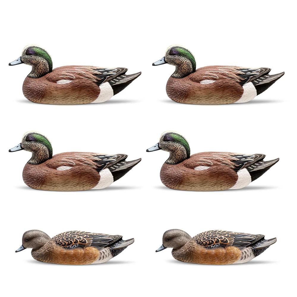 Rig'Em Right Mainline Series Wigeon Duck Decoy 6/ct Picture of AdvenTec LLC dba Rig Em Right Outdoors Rig Em Right Wigeon - Six Pack - EVA