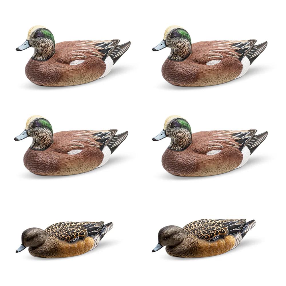 Rig'Em Right Mainline Series Wigeon Duck Decoy 6/ct Picture of AdvenTec LLC dba Rig Em Right Outdoors Rig Em Right Wigeon - Six Pack - EVA