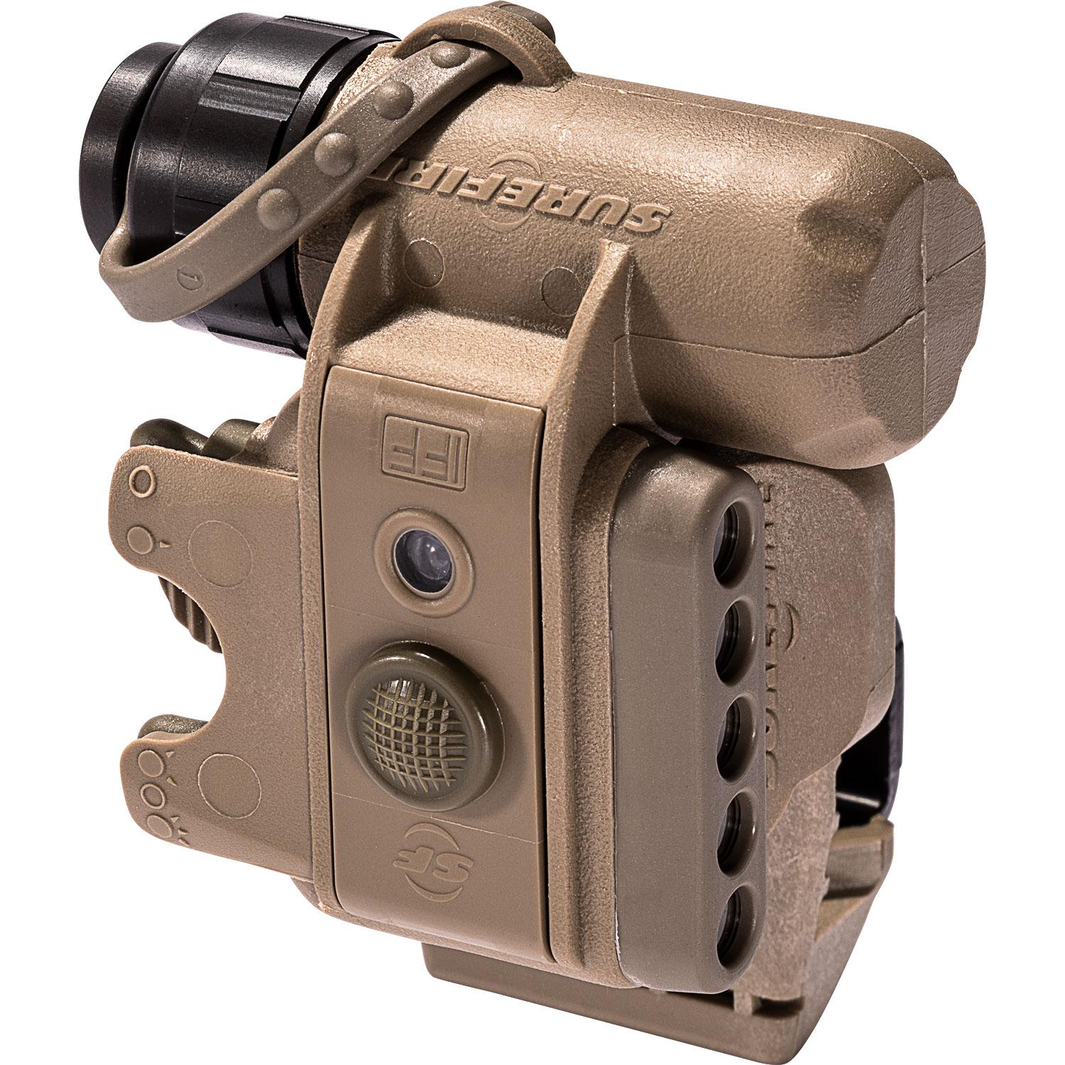 Surefire HL1 Helmet Light IR Tan Picture of Surefire Llc Surefire Helmet Light 3V 1.4-19.2 LU IR/WH/IR LEDS Tan