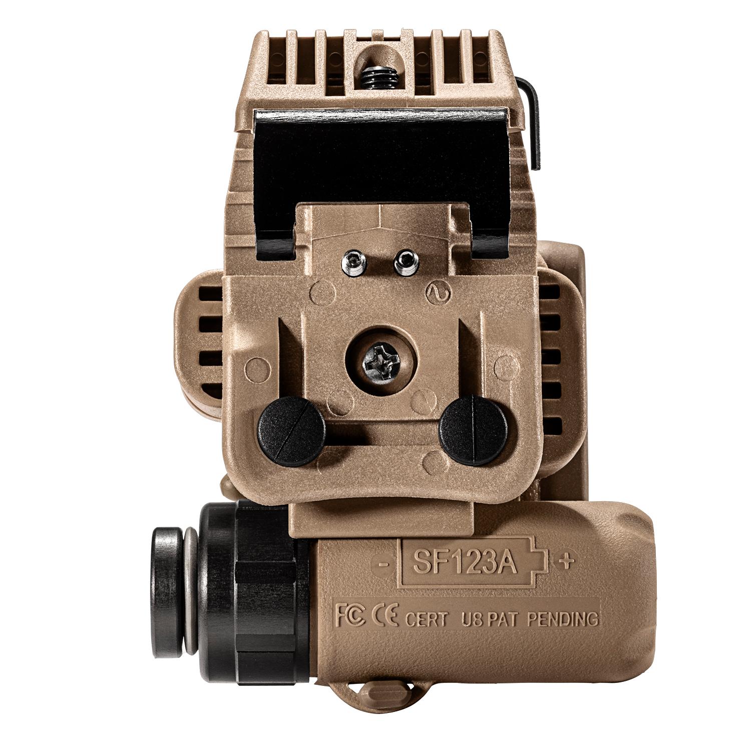 Surefire HL1 Helmet Light IR Tan Picture of Surefire Llc Surefire Helmet Light 3V 1.4-19.2 LU IR/WH/IR LEDS Tan